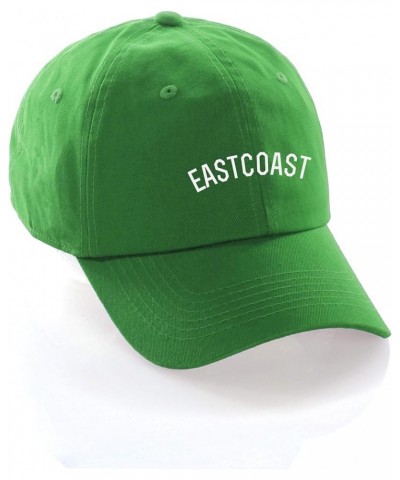 USA Cities Baseball Dad Hat Cap Cotton Unstructure Low Profile Strapback East Coast Green White $12.21 Baseball Caps