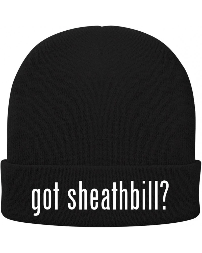 got Sheathbill? - Soft Adult Beanie Cap Black $18.80 Skullies & Beanies