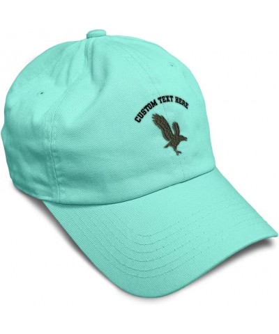 Soft Baseball Cap Crow Embroidery Wild Animals Crow Twill Cotton Barn Dad Hats for Men & Women Mint Personalized Text Here $1...