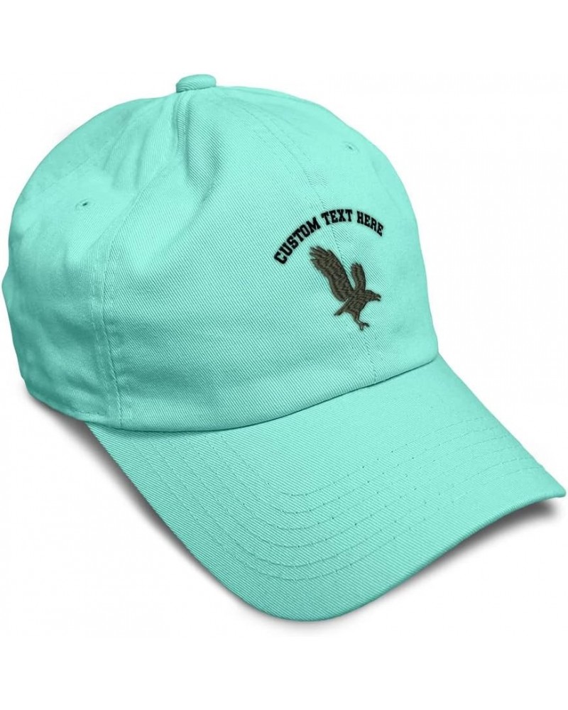 Soft Baseball Cap Crow Embroidery Wild Animals Crow Twill Cotton Barn Dad Hats for Men & Women Mint Personalized Text Here $1...