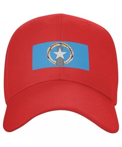 Flag of The Northern Mariana Islands (1976-1989) Baseball Cap for Men Women Dad Hat Classic Adjustable Golf Hats Red $10.28 B...