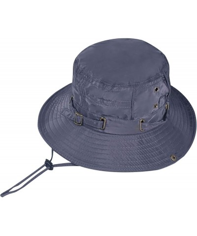 Unisex Summer Sun Protection Fisherman's Hat Breathable Light Hat Cotton Fishman Cap Unisex Beach Travel Packable Cap Gray $1...