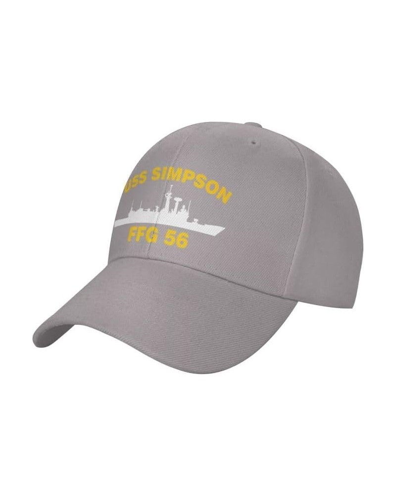 USS Simpson FFG 56 Flag-Baseball Caps-Denim Hats Cowboy Knit hat Fisherman's hat Gray $14.67 Baseball Caps