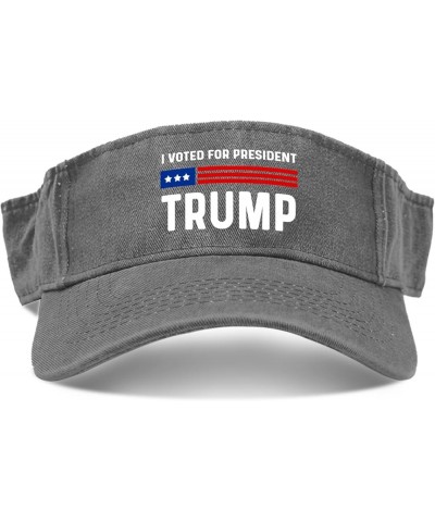 Visor Caps Sun Visor for Men Ponytail Hat with Designs Presidents Day Golf Cap Light Grey $11.99 Visors