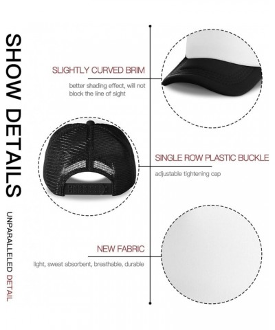 Customized Sun Hats with Logo Your Image Here Curved Mesh Hat Easter Gifts Black 0 $10.34 Visors