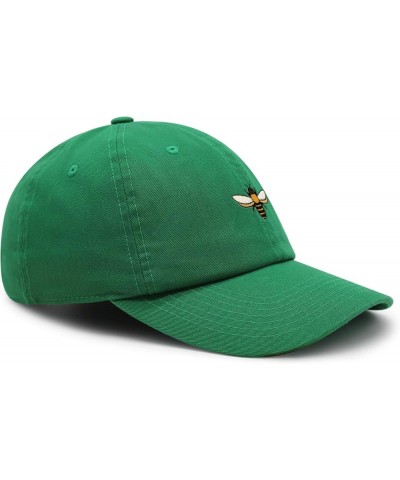 Bee Premium Dad Hat Embroidered Baseball Cap Insect Honey Kelly Green $11.74 Baseball Caps