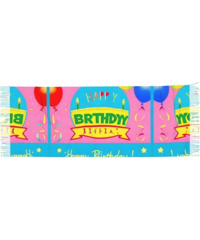 Happy Birthday Balloon Scarf, Long Scarf, &*Winter Warm Scarf, Warm, Soft, Comfortable Scarf, Suitable For Both Men And Women...