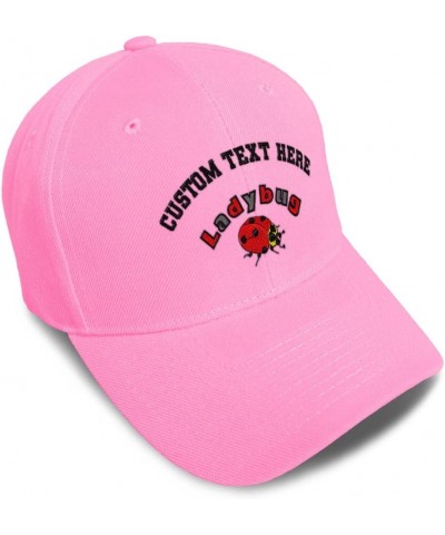 Baseball Cap Lady Bug Insects Insects Acrylic Nature Dad Hats for Men and Women Soft Pink Personalized Text Here $10.80 Baseb...