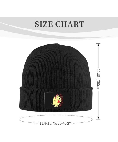 Dastardly and Muttley Beanie Hat for Women and Men Winter Ski Hats Knit Hat Cuffed Skull Cap Black Black $12.30 Skullies & Be...