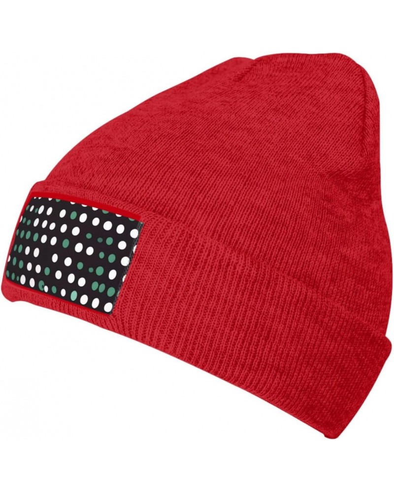 Cute Polka Dot Premium Knit Hat-Stylish Unisex Beanie for Winter,Experience Ultimate Warmth and Style $9.87 Skullies & Beanies