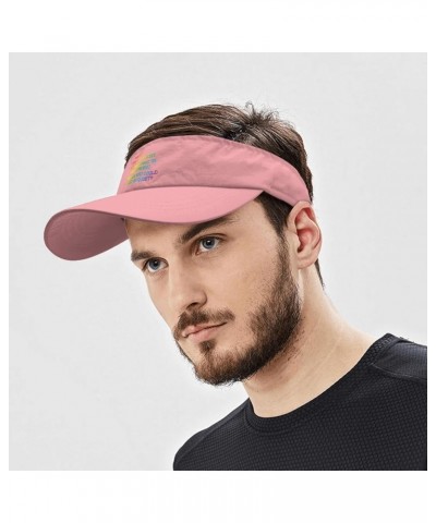 WHY BE Racist, Sexist, Homophobic, OR Transphobic Caps Visor for Men Visor with Designs Running Hat Pink $12.64 Visors