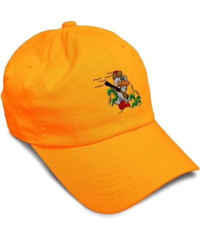 Soft Baseball Cap Duck Hunter Embroidery Hunting Duck Hunter Twill Cotton Dad Hats for Men & Women Orange Design Only $16.23 ...