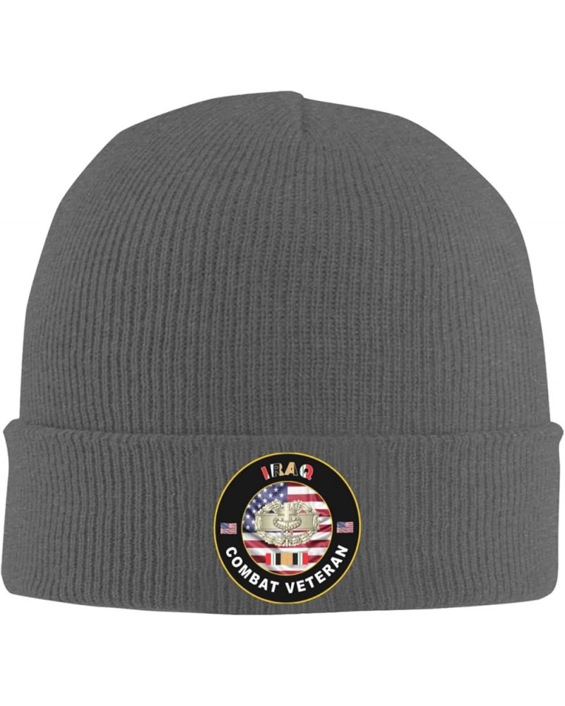 US Army Medic Iraq Combat Veteran Winter Warm Knit Hat - Soft, Classic,Stretchy Beanie Cap Black Deep Heather $10.23 Skullies...