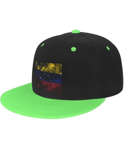 Smoke Style Flag of Venezuela State Baseball Cap for Men Women Snapback Hat Adjustable Flat Bill Hats Green $14.83 Baseball Caps