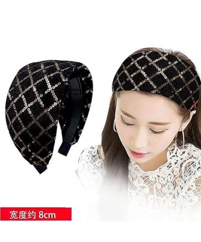 Autumn And Winter Wide-Brimmed Headband Female Elegant Graceful Toothed Hairpin Warm Hair Band Headband For Washing 1Pcs (Col...