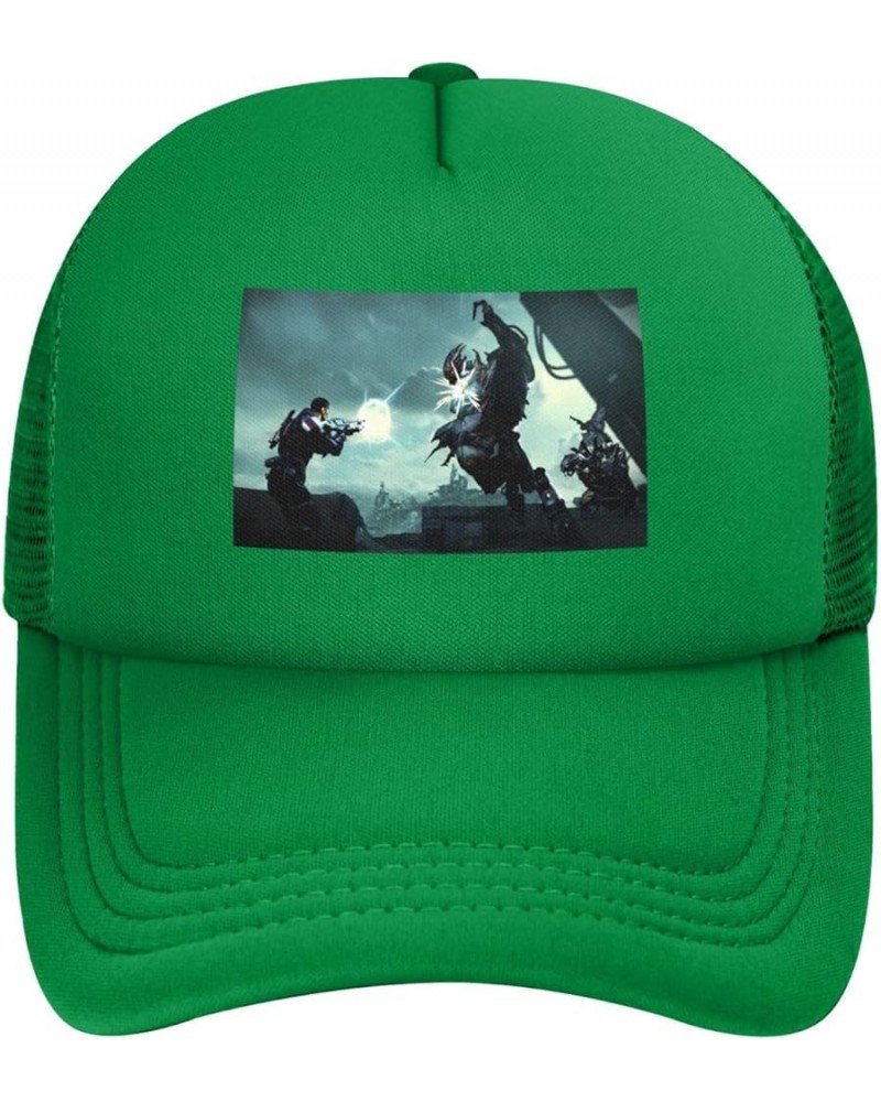 Game Mass Baseball Cap Effect 3D Printing Hip Hop for Men Women Adjustable Baseball Cap Black Green $14.78 Baseball Caps