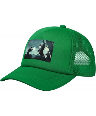 Game Mass Baseball Cap Effect 3D Printing Hip Hop for Men Women Adjustable Baseball Cap Black Green $14.78 Baseball Caps