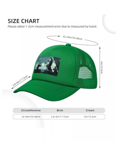 Game Mass Baseball Cap Effect 3D Printing Hip Hop for Men Women Adjustable Baseball Cap Black Green $14.78 Baseball Caps