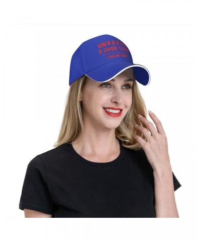 Unvaxxed and Overtaxed I Will Not Hat for Men Women Baseball Cap Trucker Hat Dad Hat Blue $17.03 Baseball Caps