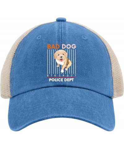 Bad Dog Police dept Beach hat Hunting hat Mets hat Gifts for Daughter Golf Cap Lake Blue $9.87 Cowboy Hats