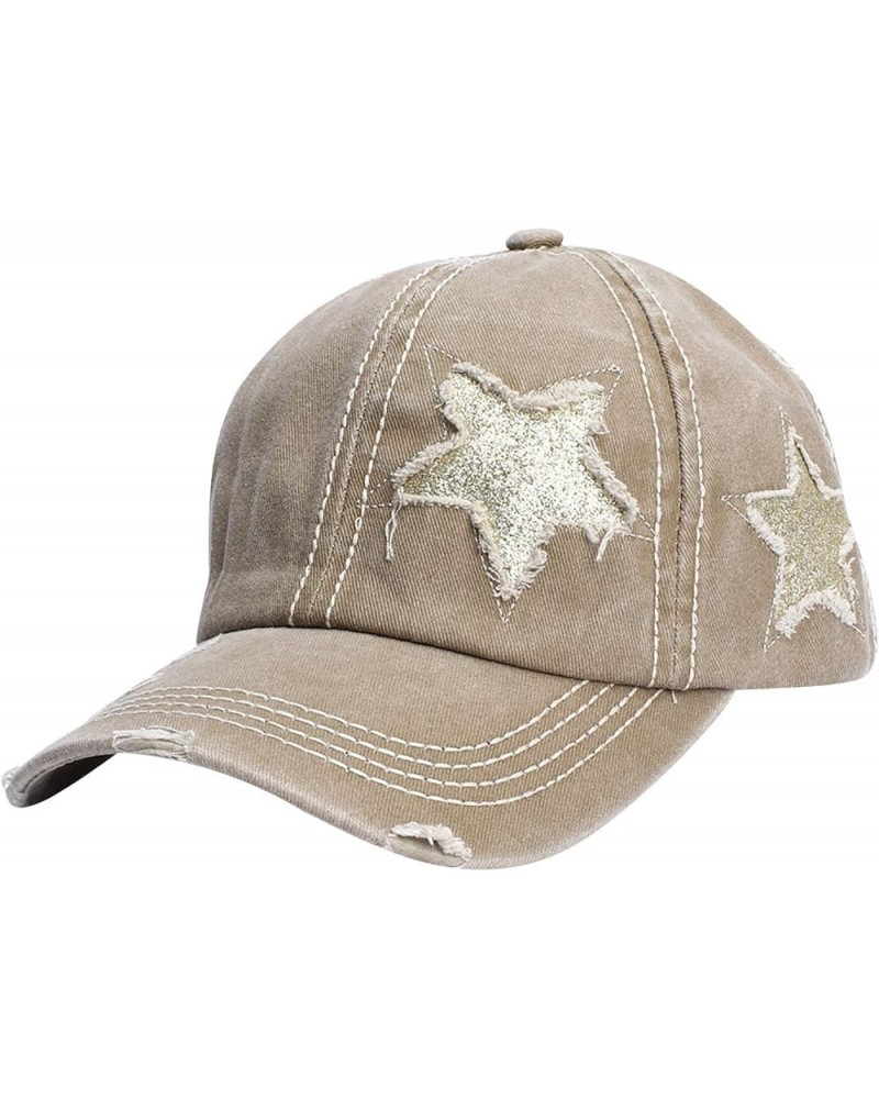 Visor Women Men Sun Hats Street Baseball Cap for Men Women Outdoor Wide Brim Hat Outdoor Sports Caps Gifts for Khaki $8.46 Ba...