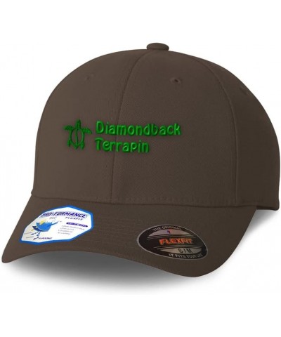 Flexfit Hats for Men & Women Diamondback Terrapin Reptiles Polyester Dad Hat Baseball Cap Dark Grey Design Only $15.75 Baseba...