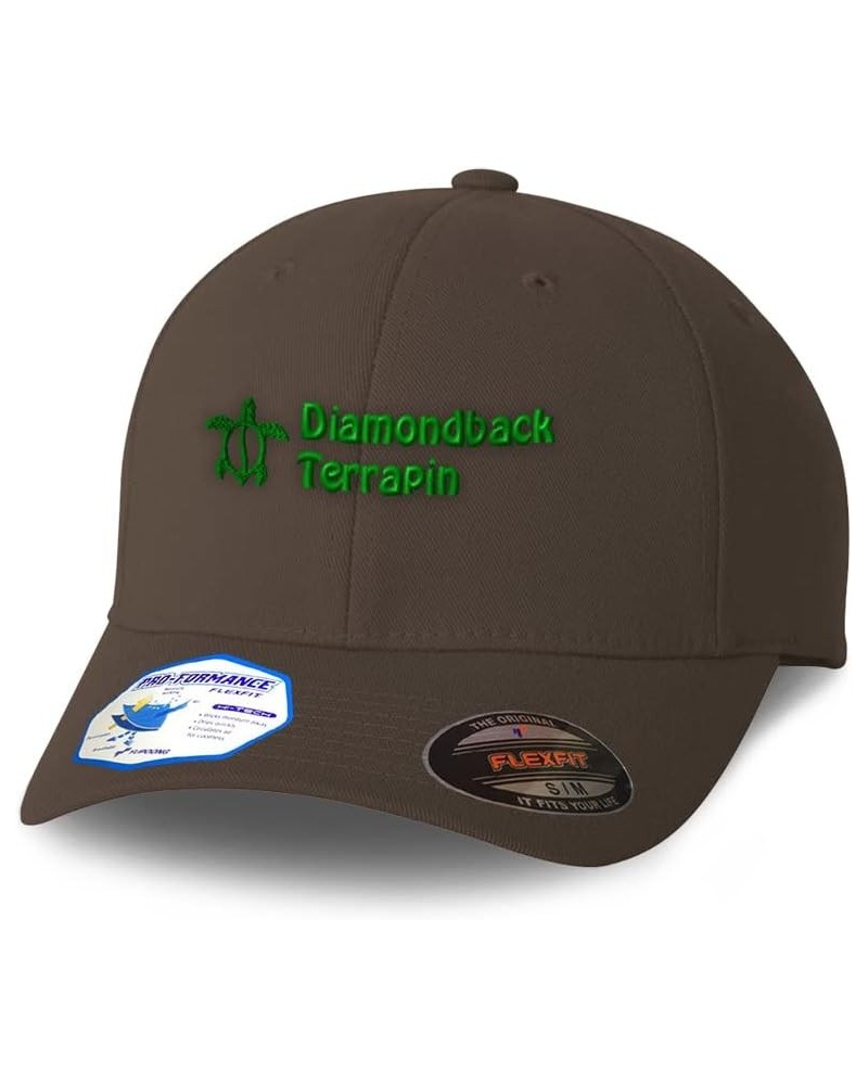 Flexfit Hats for Men & Women Diamondback Terrapin Reptiles Polyester Dad Hat Baseball Cap Dark Grey Design Only $15.75 Baseba...