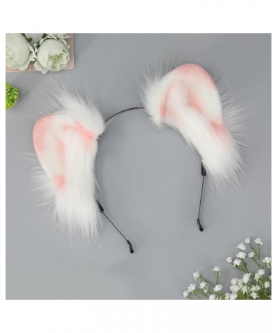 Adult Teens Cute Spring Summer Cat Ears Shape Headband Plush Hair Hoop Makeup Live Broadcast Cosplay Party Headpieces Yellow ...