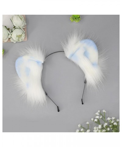 Adult Teens Cute Spring Summer Cat Ears Shape Headband Plush Hair Hoop Makeup Live Broadcast Cosplay Party Headpieces Yellow ...