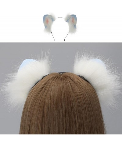 Adult Teens Cute Spring Summer Cat Ears Shape Headband Plush Hair Hoop Makeup Live Broadcast Cosplay Party Headpieces Yellow ...