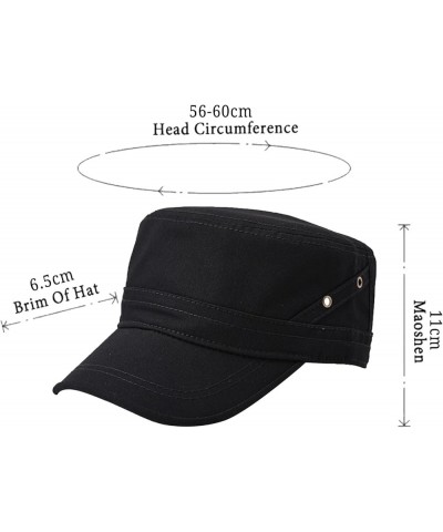 Men's Casual Embroidered Cotton Flat Top Shade Washed Cap Mountaineering Hat Cap Hiking Climbing C-camouflage $14.44 Sun Hats