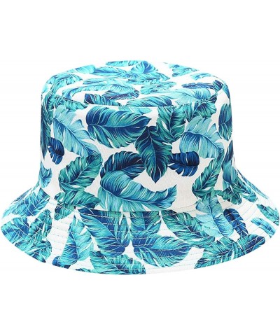 Bucket Hat for Men Women Cute Flower Print Fisherman Hats Reversible Cotton Summer Beach Cap Vacation Headwear 2-sky Blue $8....