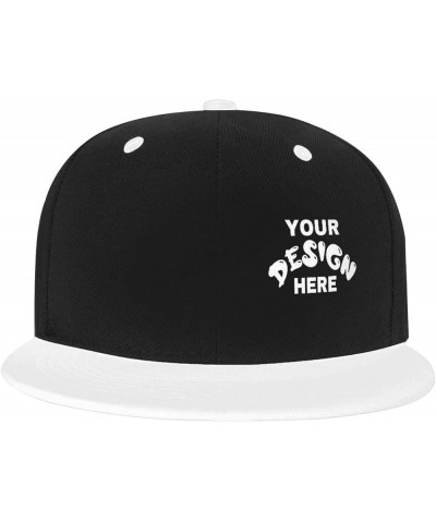 Custom Cap Add Your Design,Custom Text Caps,Add Your Own Text and Design,Classic Mens Womens Personalized Baseball Cap White ...