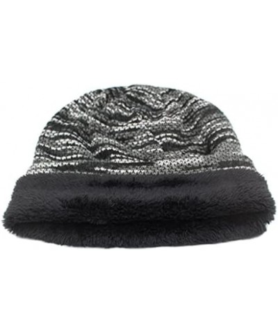 Knitted Hat Women Skullies Beanies Winter Hats for Men Bonnet Striped Caps Warm Baggy Soft Female Wool Male Beanie Hat (Color...