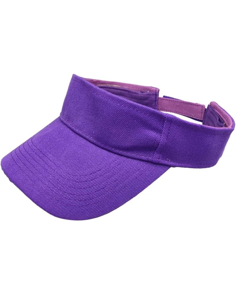 Surf Sun Visor Male Female Baseball Cap Soild Men Women Baseball Unisex Hat Tennis Cap Sun Hat Beach Hats Purple $6.11 Visors