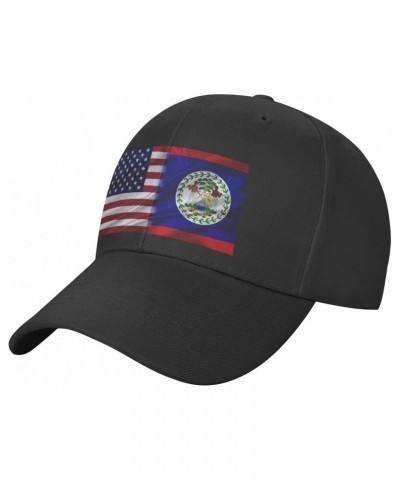 Belize America Flag Casquette Baseball Hat for Outdoor Adjust All People Black $11.24 Baseball Caps