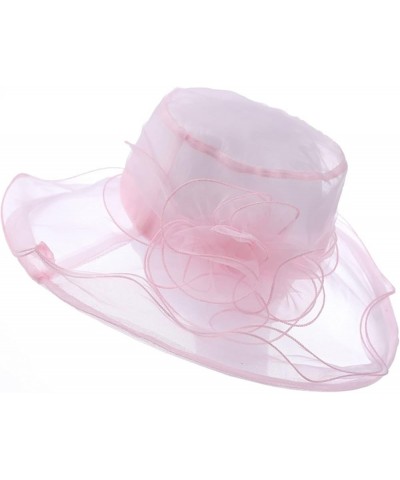 Women's Church Fascinator Bridal Tea Party Wedding Hat Super Caps Pink-a $7.68 Sun Hats