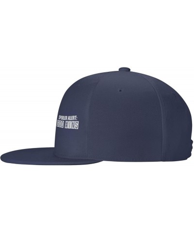 Spoilers Alerts God Wins Hats for Men Women Adjustable Flat Brim Bill Baseball Cap Novetly Hip Hop Trucker Hat Black Navy Blu...