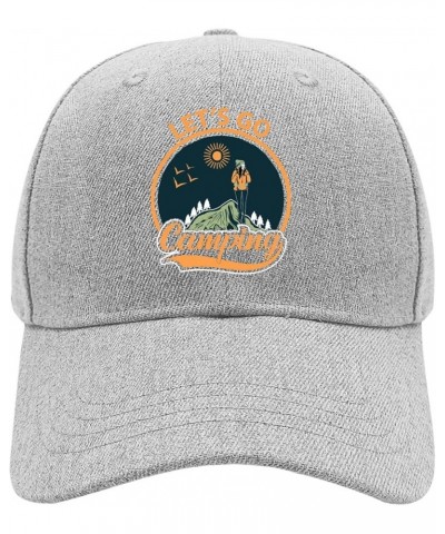 Baseball Hat Let Us Go Camping Dad Hats for Women Vintage Mesh Snapbacks for Gift Pale $13.29 Baseball Caps