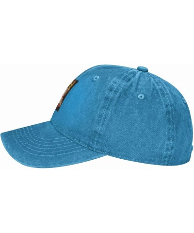 Strike The Blood Casquette Baseball Cap Cowboy Hat Unisex Denim Adults Denim Hat Adjustable Size Black Blue $10.62 Baseball Caps