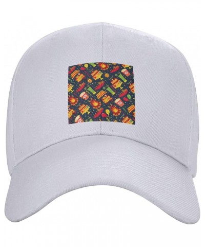 Latin America Village Festival Seamless Pattern Baseball Cap for Men Women Dad Hat Classic Adjustable Golf Hats White $8.94 B...