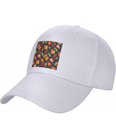 Latin America Village Festival Seamless Pattern Baseball Cap for Men Women Dad Hat Classic Adjustable Golf Hats White $8.94 B...