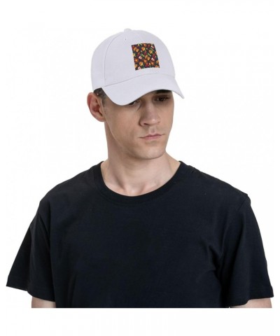 Latin America Village Festival Seamless Pattern Baseball Cap for Men Women Dad Hat Classic Adjustable Golf Hats White $8.94 B...