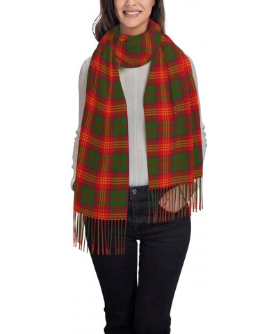 Large Scarf Plaid Cashmere Feel Shawl Wraps with Tassel Soft Fashion Warm Scarves for Women Scottish Clan Burns Tartan Plaid ...