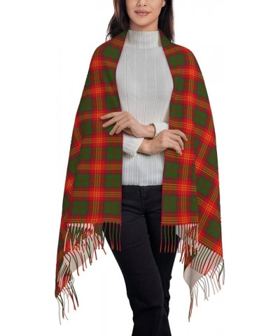 Large Scarf Plaid Cashmere Feel Shawl Wraps with Tassel Soft Fashion Warm Scarves for Women Scottish Clan Burns Tartan Plaid ...