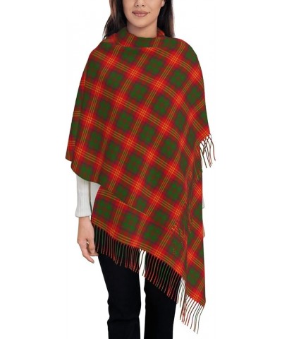 Large Scarf Plaid Cashmere Feel Shawl Wraps with Tassel Soft Fashion Warm Scarves for Women Scottish Clan Burns Tartan Plaid ...