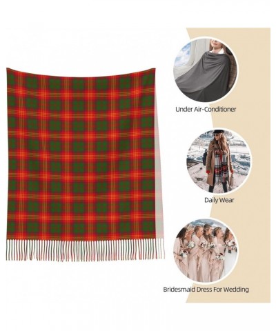 Large Scarf Plaid Cashmere Feel Shawl Wraps with Tassel Soft Fashion Warm Scarves for Women Scottish Clan Burns Tartan Plaid ...