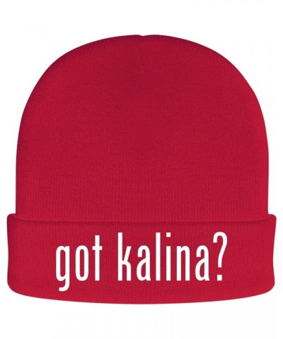 got Kalina? - Soft Adult Beanie Cap Red $14.58 Skullies & Beanies