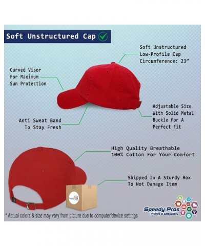 Soft Baseball Cap Tomorrow is A New Day Cotton Dad Hats for Men & Women Red $13.05 Baseball Caps