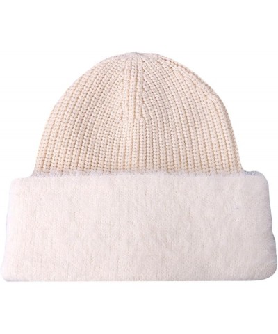 Slouchy Beanie Unisex Autumn Winter Hat Pearls Knit Hat Outdoor Casual Skull Beanies Female Skull Cap Beanie Hat Gray E $14.8...